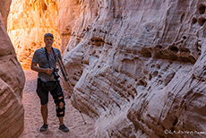 Chris im Slotcanyon, Valley of Fire State Park