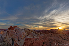 Sonnenuntergang im Valley of Fire State Park