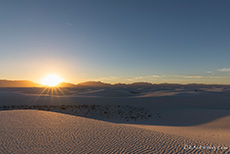 Sonnenuntergang, White Sands National Monument